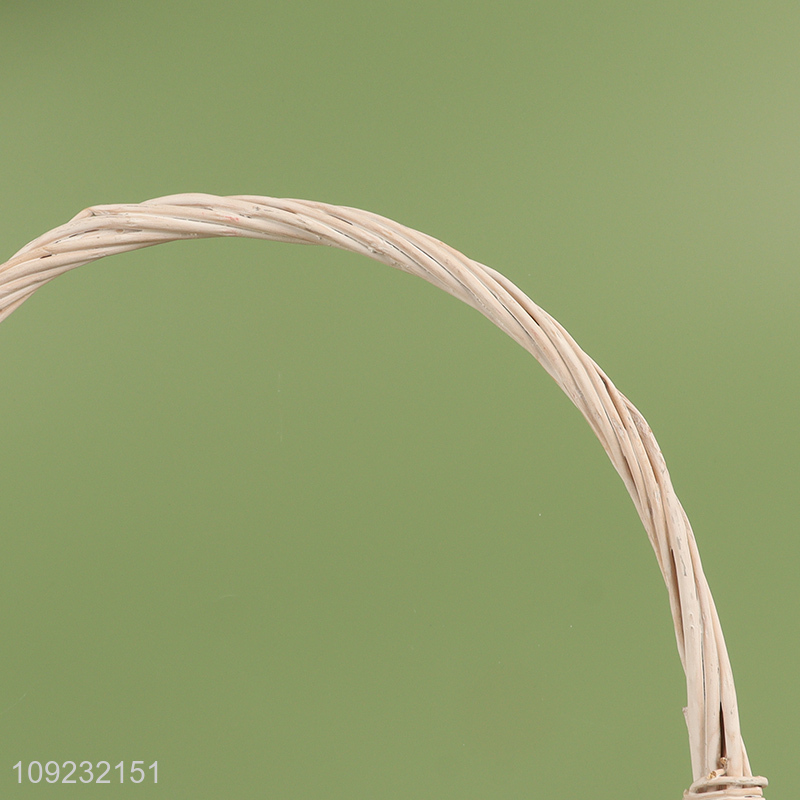 Good Quality Portable Woven Flower Basket for Weddings Photo Props