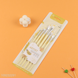 Online Wholesale 6PCS Nylon Bristle Art Paint Brushes for Kids Beginners