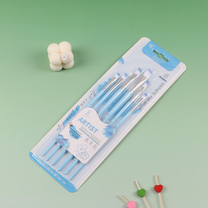 New Arrival 6PCS Paint Brush Set for Acrylic Painting Oil Watercolor