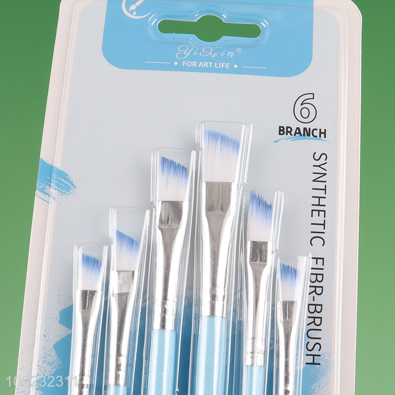 New Arrival 6PCS Paint Brush Set for Acrylic Painting Oil Watercolor