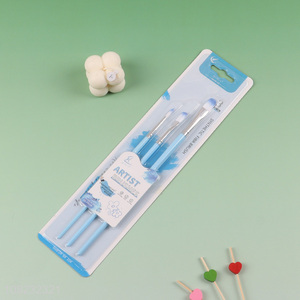 Hot Selling 3PCS Nylon Bristle Paintbrushes Artist Paint Brushes Set