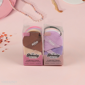 New Arrival 8 Packs Powder Puffs Soft Triangle Makeup Puffs