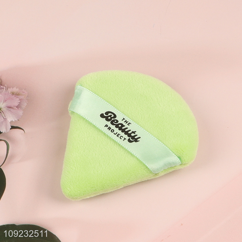 Hot Selling 8 Packs Powder Puffs Triangle Velour Makeup Puffs