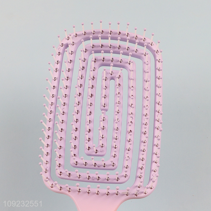 China Imports Curved Vented Comb Detangling Hair Brush for Women