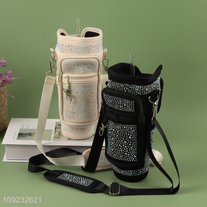 New Product Neoprene Water Bottle Pouch Holder with Shoulder Strap