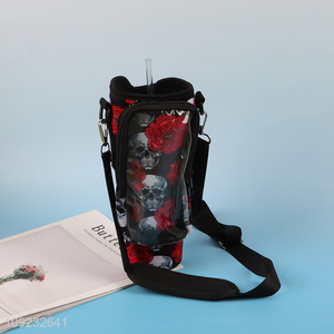 China Imports Neoprene Tumbler Water Bottle Carrier Bag with Phone Pocket