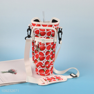 Online Wholesale Neoprene Water Bottle Carrier Bag with Adjustable Strap