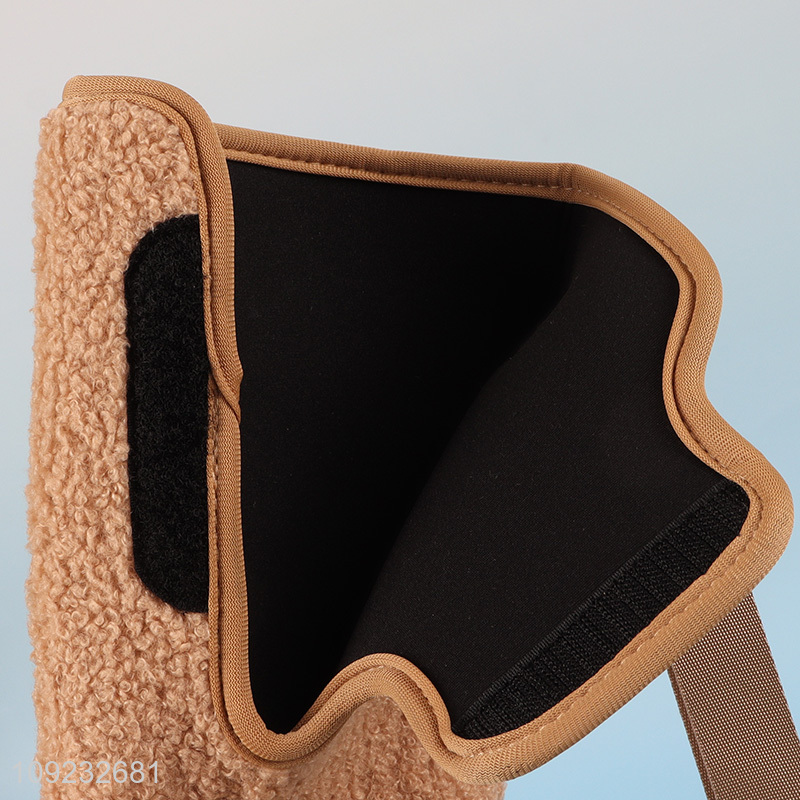 Good Quality Berber Fleece Water Bottle Carrier Bag Water Bottle Pouch