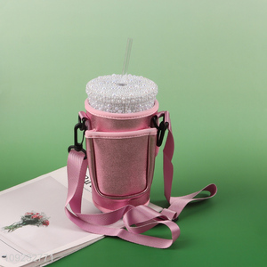 Good Quality Neoprene Water Bottle Pouch Holder with Shoulder Strap