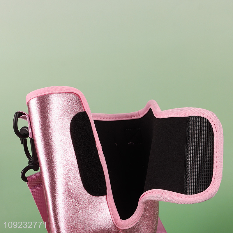 Good Quality Neoprene Water Bottle Pouch Holder with Shoulder Strap