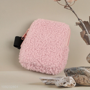 High Quality Portable Berber Fleece Makeup Bag Travel Toiletry Bag