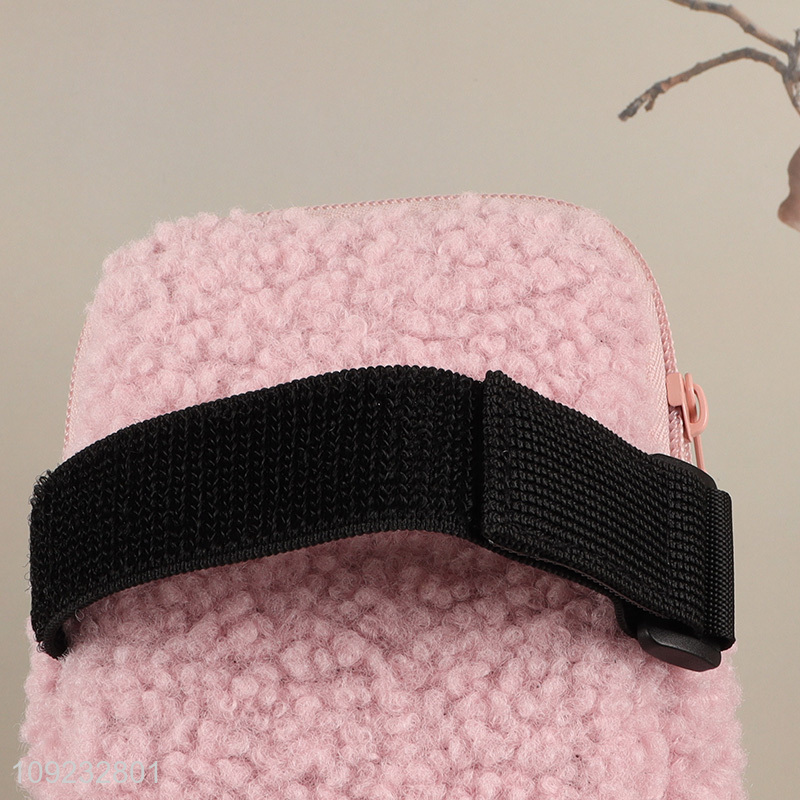 High Quality Portable Berber Fleece Makeup Bag Travel Toiletry Bag