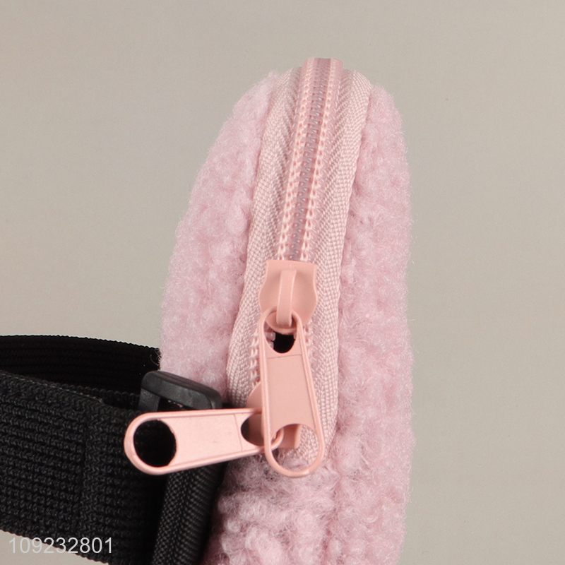 High Quality Portable Berber Fleece Makeup Bag Travel Toiletry Bag