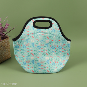 Wholesale Portable Insulated Neoprene Lunch Tote Bag Neoprene Picnic Bag