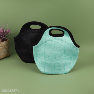 New Arrival Portable Neoprene Lunch Bag Waterpoof Picnic Lunch Bag