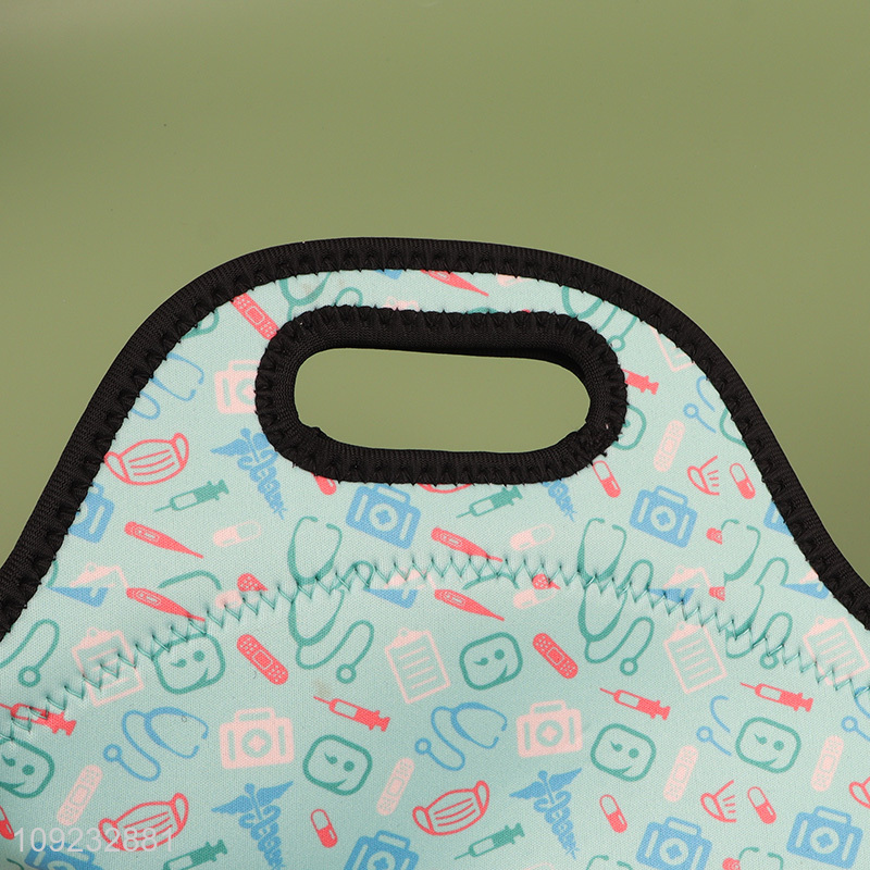 Wholesale Portable Insulated Neoprene Lunch Tote Bag Neoprene Picnic Bag