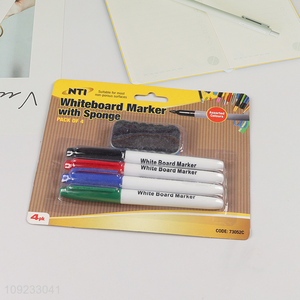 Good Quality 4+1 Whiteboard Markers and Eraser Set Office School Supplies