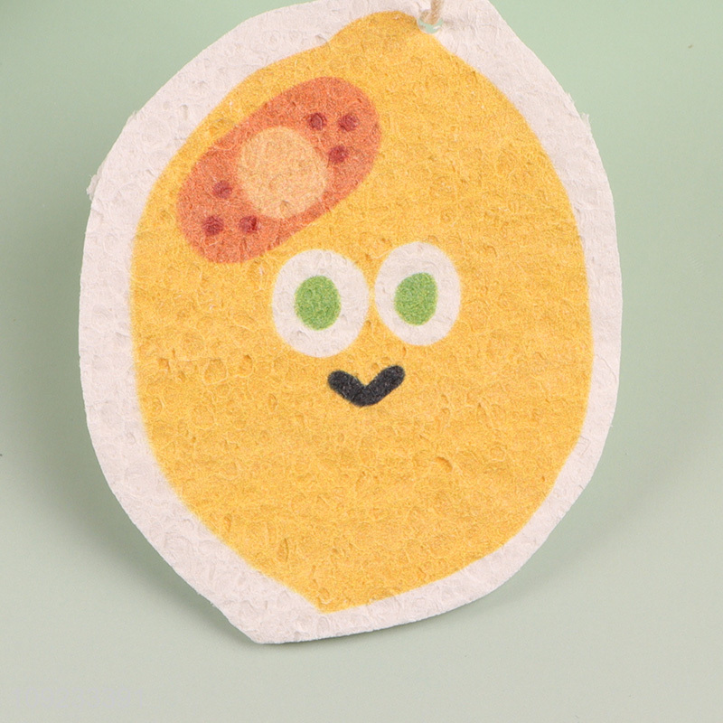 Factory Supply Cartoon Compressed Cellulose Kitchen Sponge Dishes Sponge