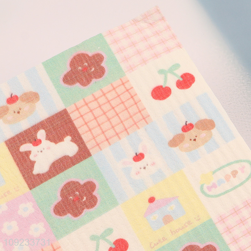 New Arrival Cartoon Compressed Cellulose Sponge Dishcloth Cleaning Towels