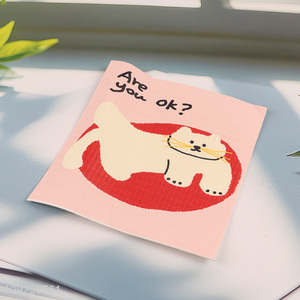 New Product Cartoon Super Absorbent Compressed Cellulose Sponge Dishcloth