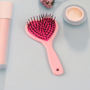 Wholesale Heart Shaped Detangling Hair Brush Air Cushion Massage Hair Brush