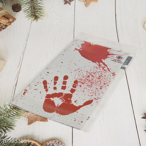 Wholesale Halloween Bloody Handprint Table Cloth Scary Halloween Table Cover