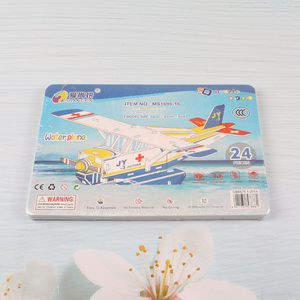 Factory Price 3D Puzzle Cartoon Paper Puzzle DIY Model Building Kit (Water Plane)