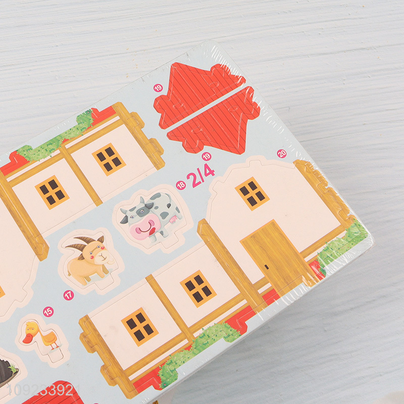 Hot Selling 3D Puzzle Cartoon Paper Puzzle DIY Model Building Kit (Country House)