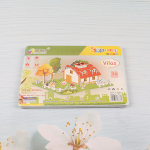 Hot Selling 3D Puzzle Cartoon Paper Puzzle DIY Model Building Kit (Country House)