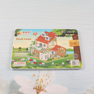Good Quality 3D Puzzle Cartoon Paper Puzzle DIY Model Building Kit (Small House)