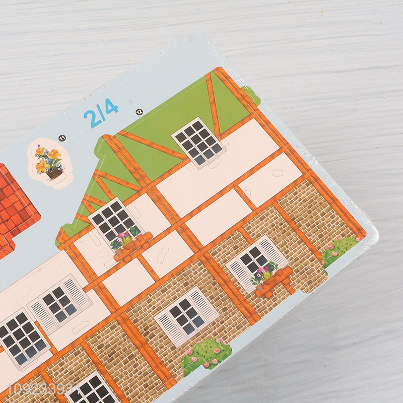 Good Quality 3D Puzzle Cartoon Paper Puzzle DIY Model Building Kit (Small House)
