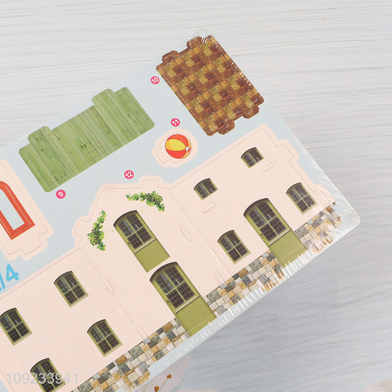 New Arrival 3D Puzzle Cartoon Paper Puzzle DIY Model Building Kit (Beach House)