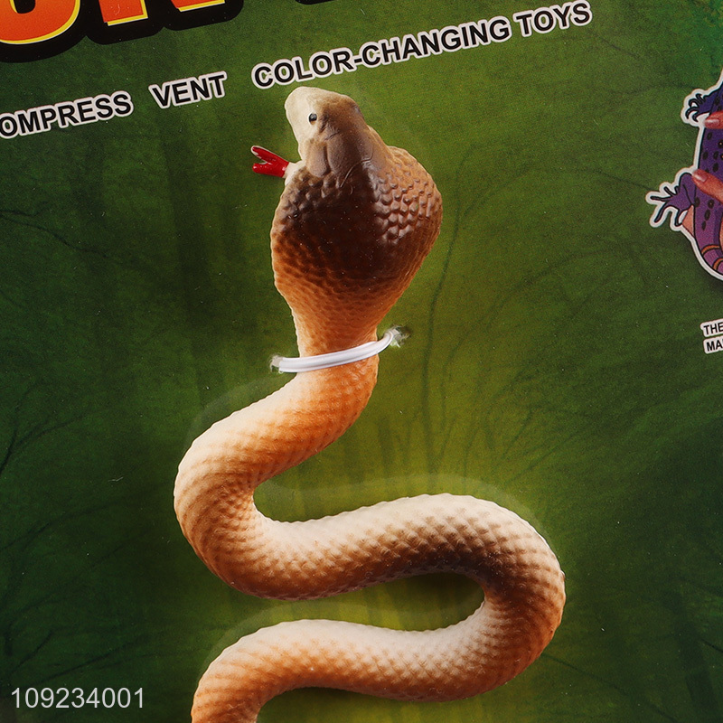Good Quality Color Changing Snake Toy Stretchy Fake Snake Toy