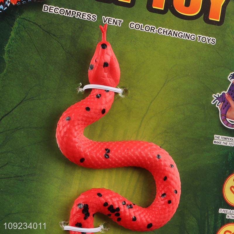 Wholesale Color Changing Snake Toy Stretchy Reptile Toy for Kids
