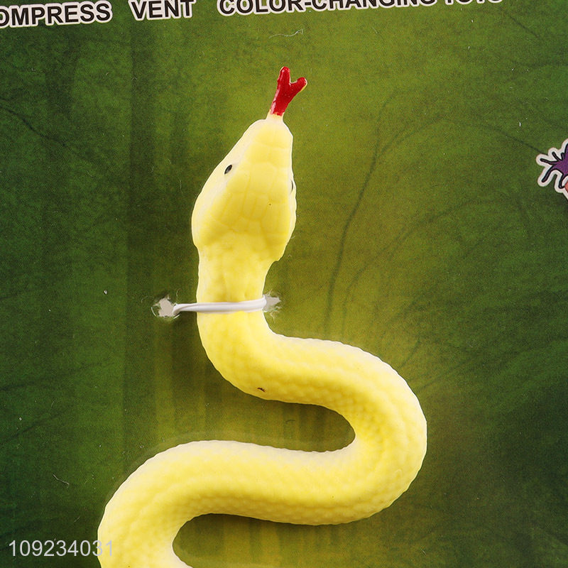 China Wholesale Color Changing Snake Toy Stretchy Fake Snake Toy