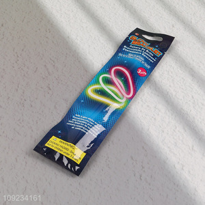 Factory Wholesale 3PCS Glow Stick Bracelets Glow in The Dark Party Favors