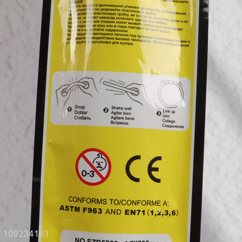 Factory Wholesale 3PCS Glow Stick Bracelets Glow in The Dark Party Favors