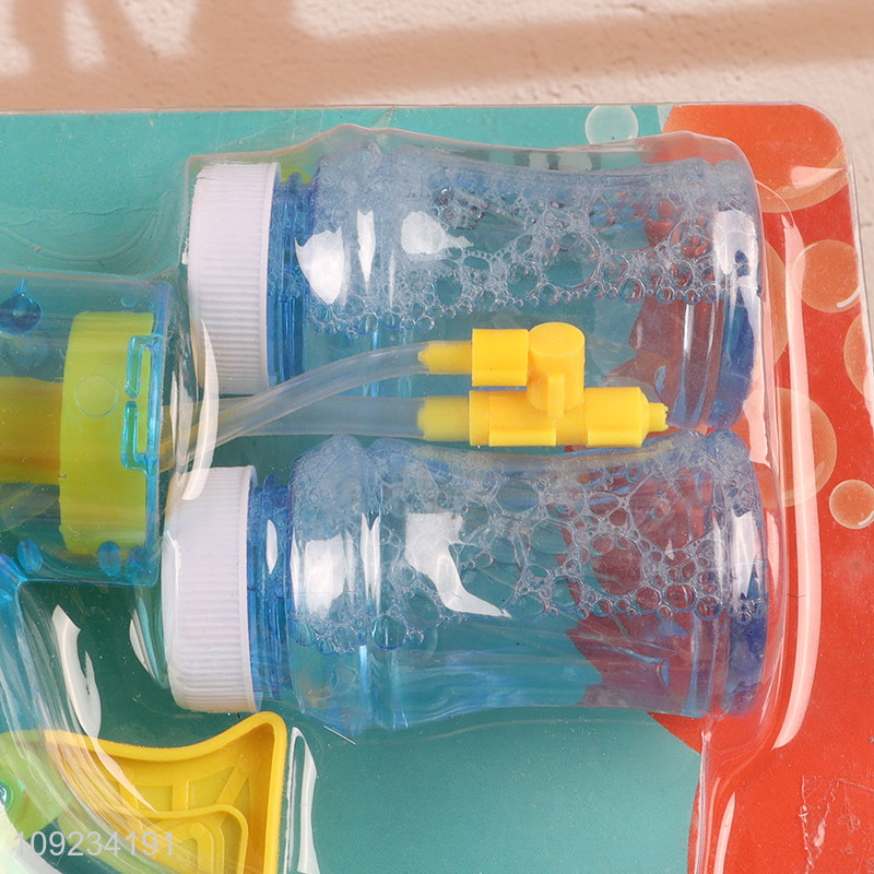 Wholesale Light Up Bubble Gun Set Oudoor Summer Toy for Kids Boys Girls