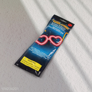 Online Wholesale Glow in The Dark Glasses Heart Shaped Glow Glasses