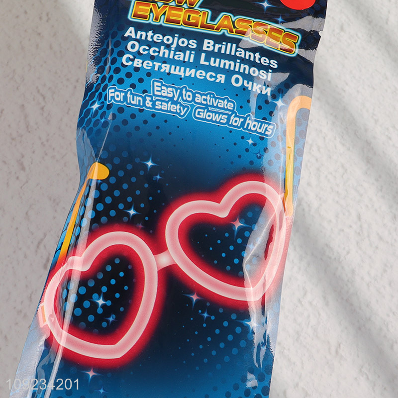 Online Wholesale Glow in The Dark Glasses Heart Shaped Glow Glasses