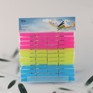 Hot selling household plastic clothes pegs clothes clips set