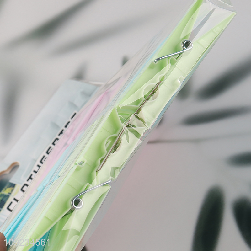 Popular products non-slip plastic clothes pegs clothes clips set