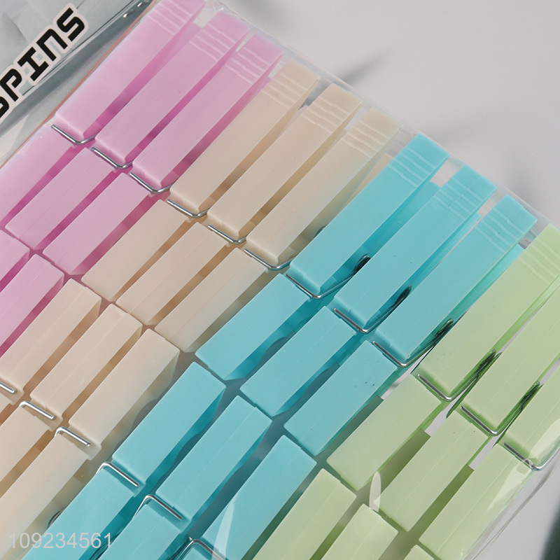 Popular products non-slip plastic clothes pegs clothes clips set