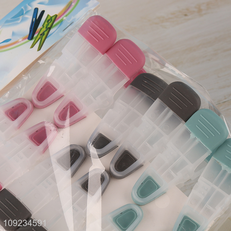 Top selling multicolor home anti-slip plastic clothes pegs clothes clips