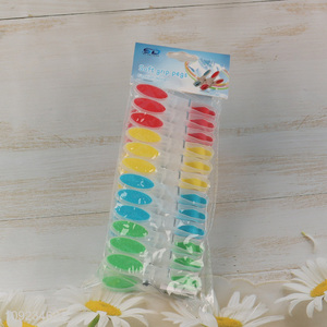 Good selling multicolor plastic clothes pegs clothes clips wholesale