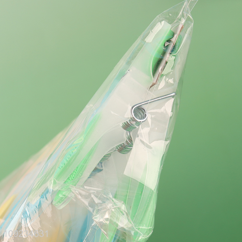 China factory non-slip plastic clothes pegs clothes clips set for household