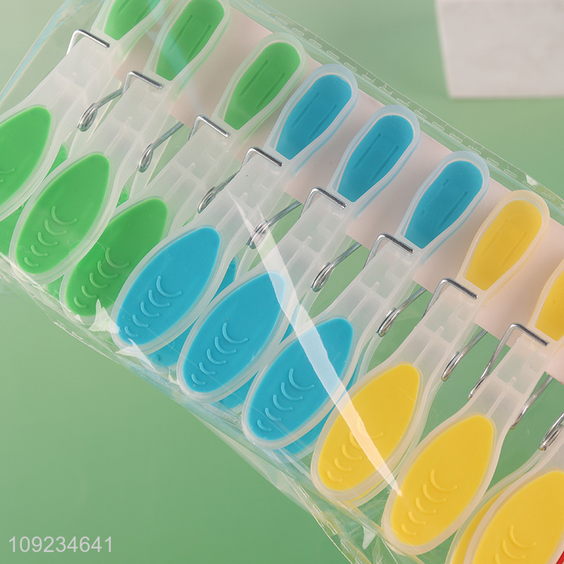 Yiwu market household plastic clothes pegs clothes clips set for sale