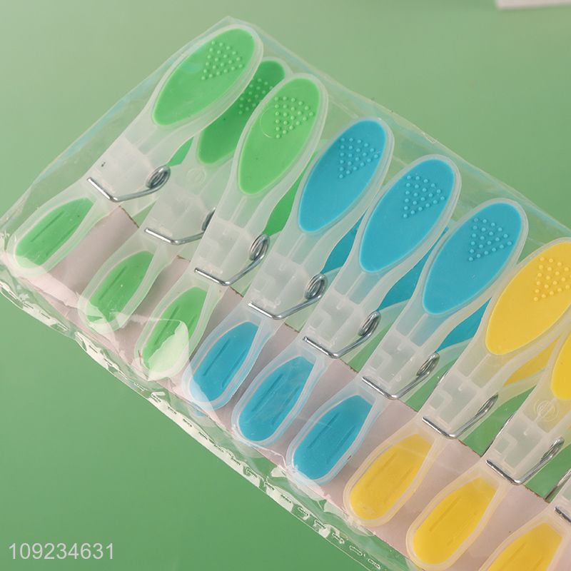 China factory non-slip plastic clothes pegs clothes clips set for household