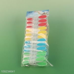 Yiwu market household plastic clothes pegs clothes clips set for sale