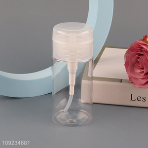 Hot products portable clear plastic nail polish remover bottle empty bottle